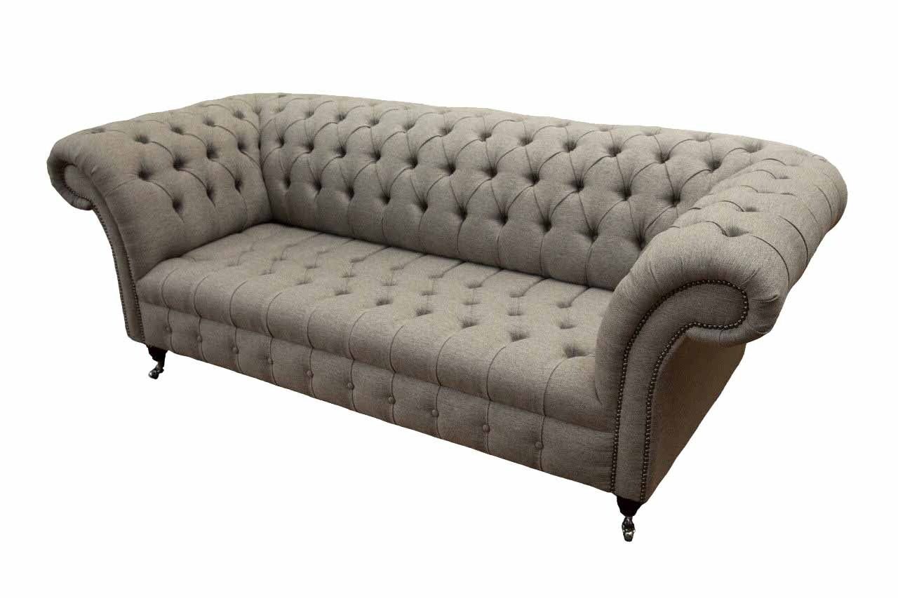 JVmoebel Sofa klassischer In Beige Chesterfield Sofa Stil Europe Couch 3 Made Sitz, englisch