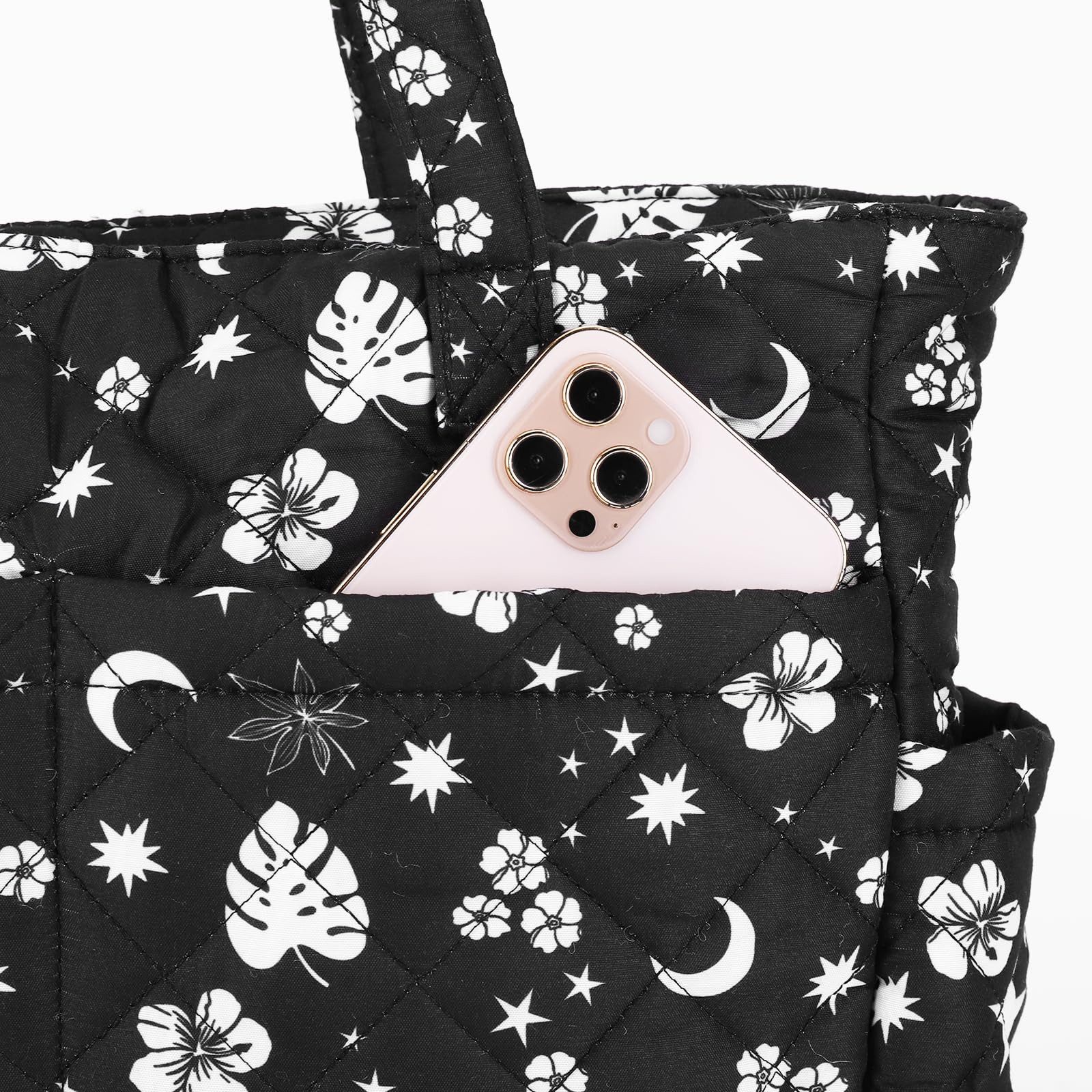 nsihing Schultertasche Handtasche Damen Arbeitstasche Puffer Shopper Tasche Tote Bag (Leicht Handtaschen, Laptoptasche Lehrertasche Schultasche), für Uni Arbeit – Bild 4 von 5