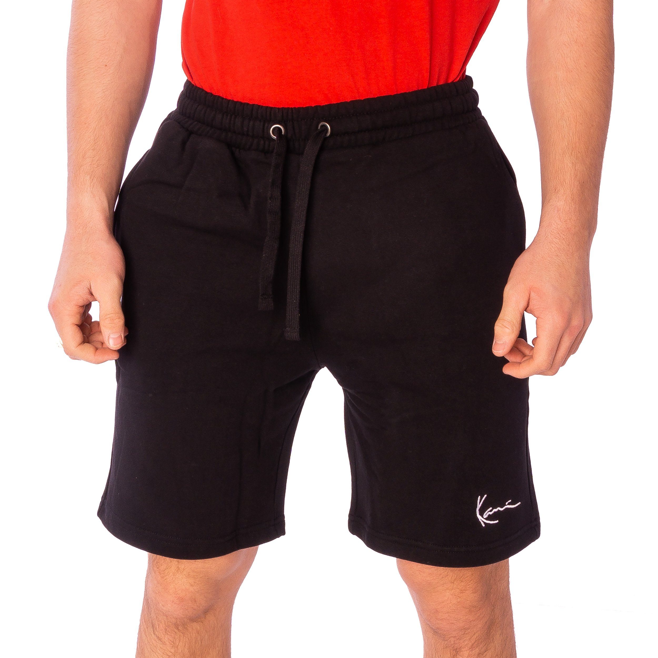 Karl Kani Shorts Karl Stück, Short (1 Shorts kurze Kani schwarz Hose 1-tlg) Signature Herren