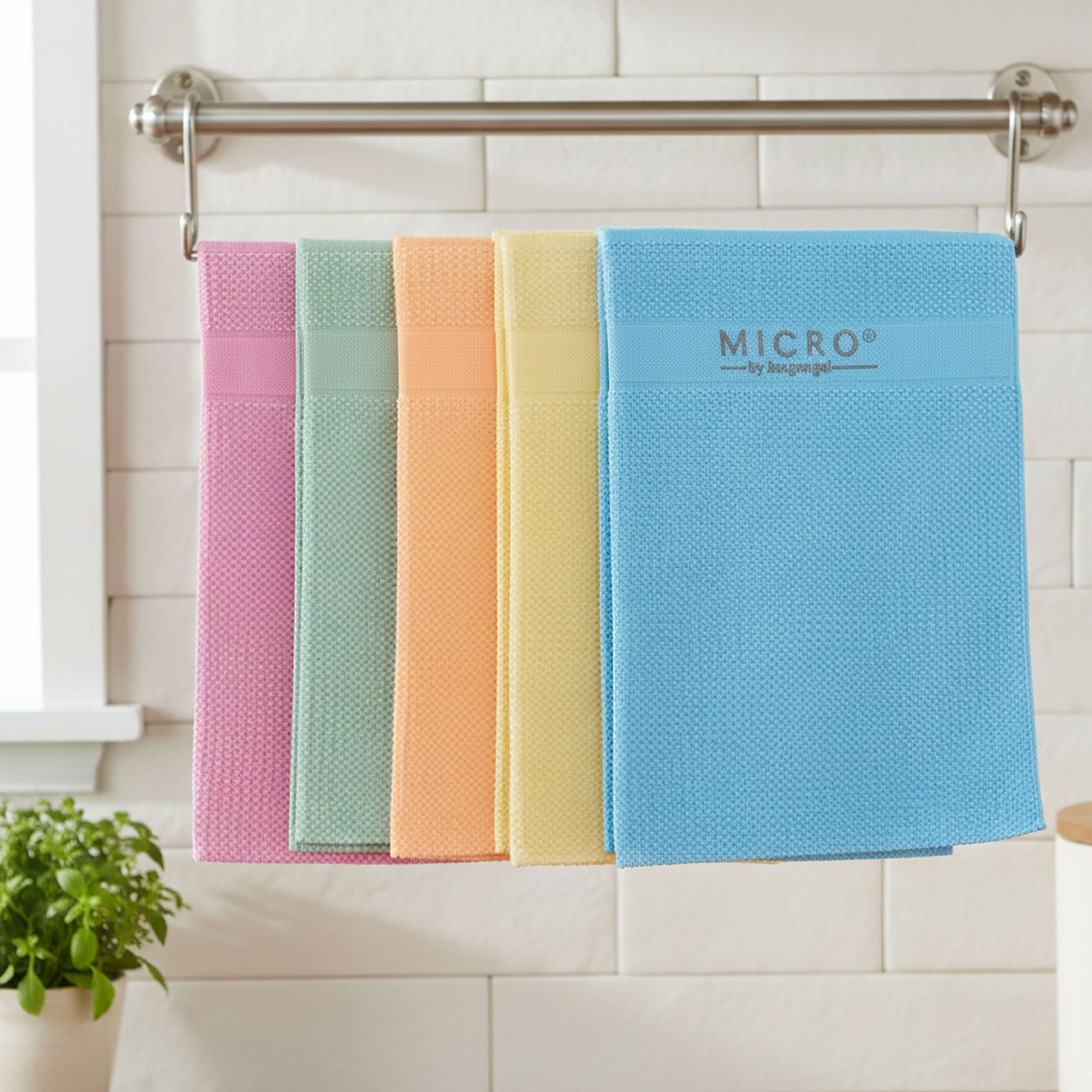 Micro by Jungengel Premium Reinigungstücher Geschirrtücher Allzwecktücher Mikrofasertuch Mikrofasertuch (20% Polyamide&80% Polyester, 42x68 cm, 5-tlg., Vegan-La – Bild 2 von 5