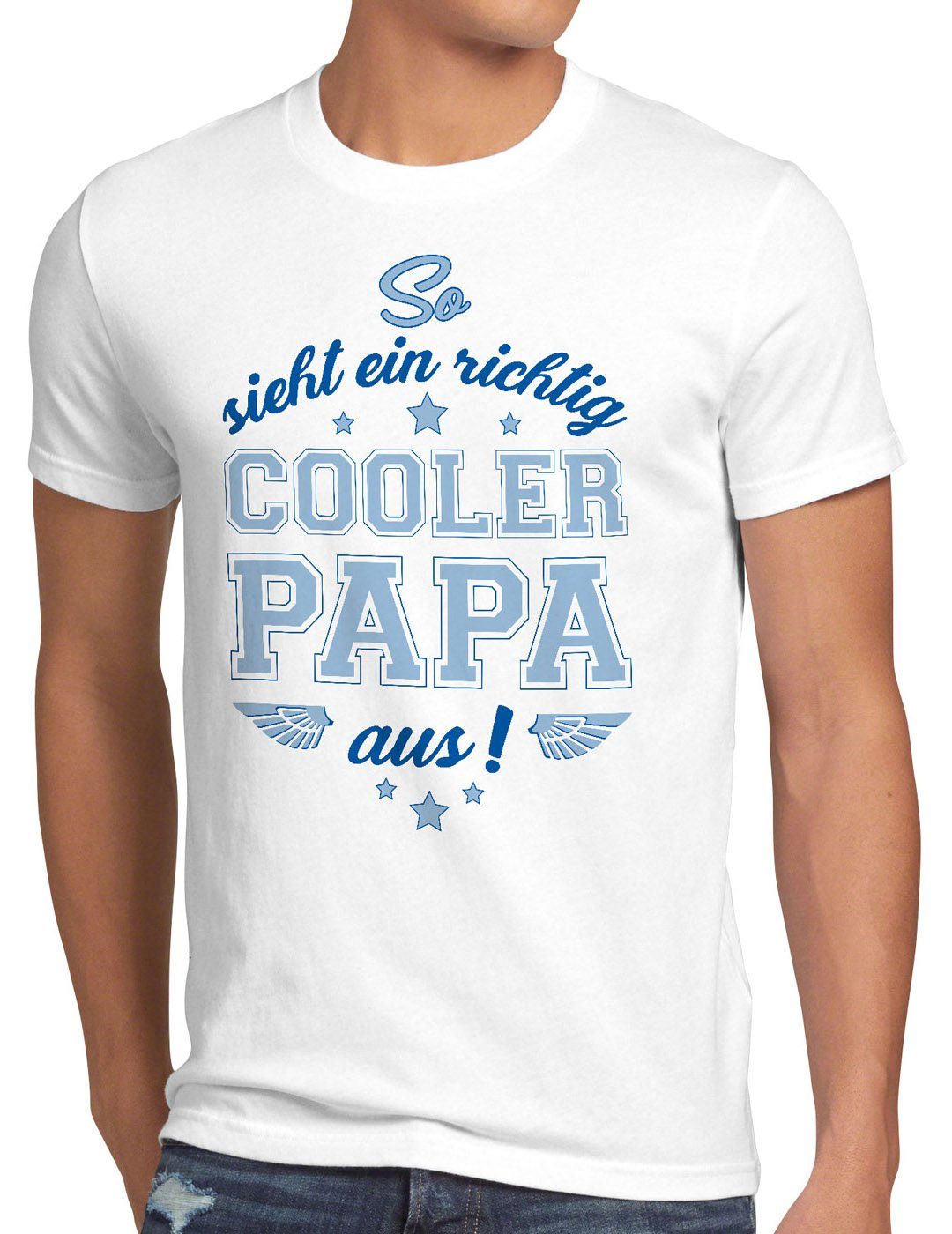 style3 Print-Shirt Herren T-Shirt Cooler Papa Fun Spruch Vatertag Dad Vater  Geburtstag Sohn Tochter
