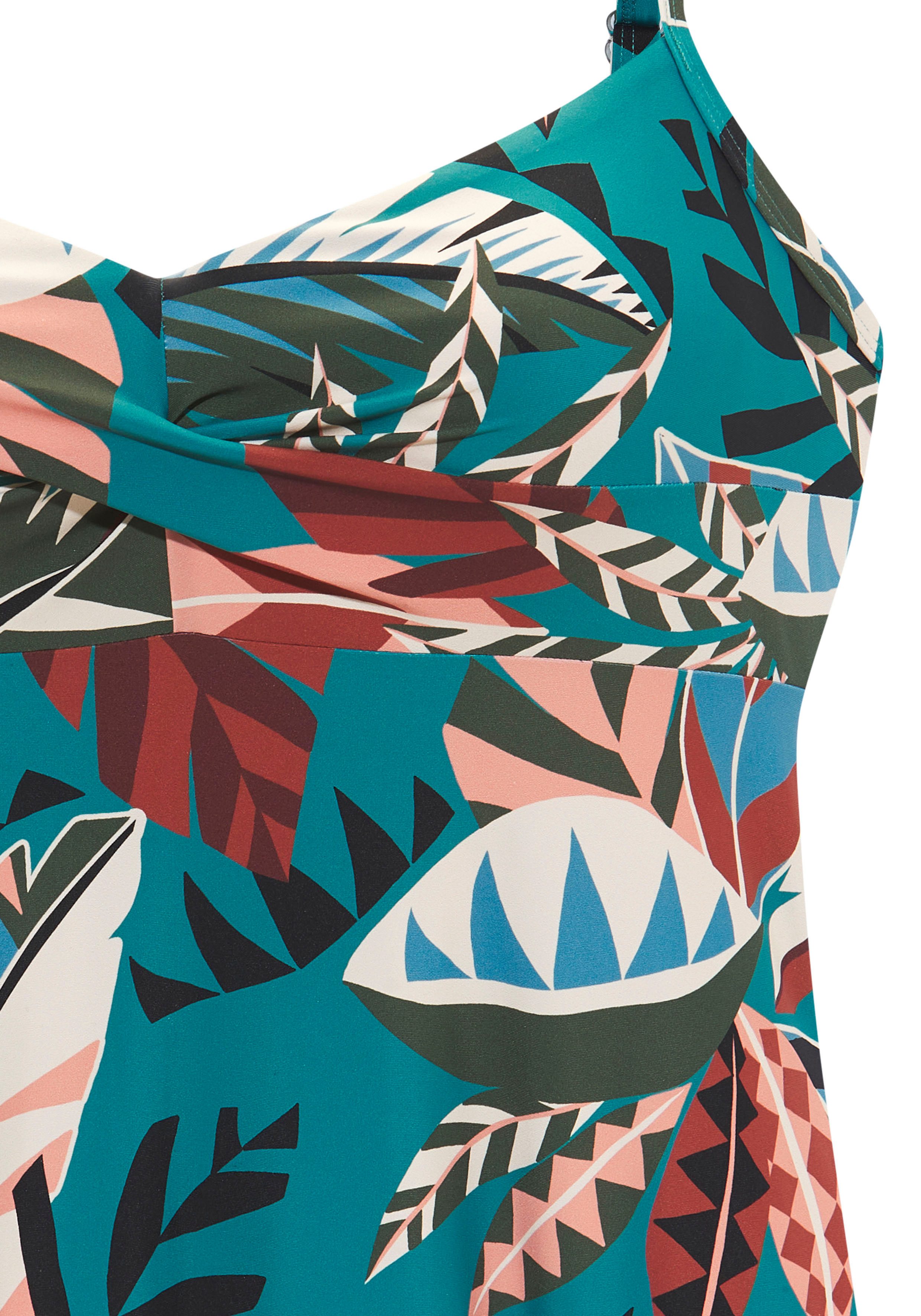 Buffalo Bügel-Tankini-Top Moana, mit modernem Allover-Print