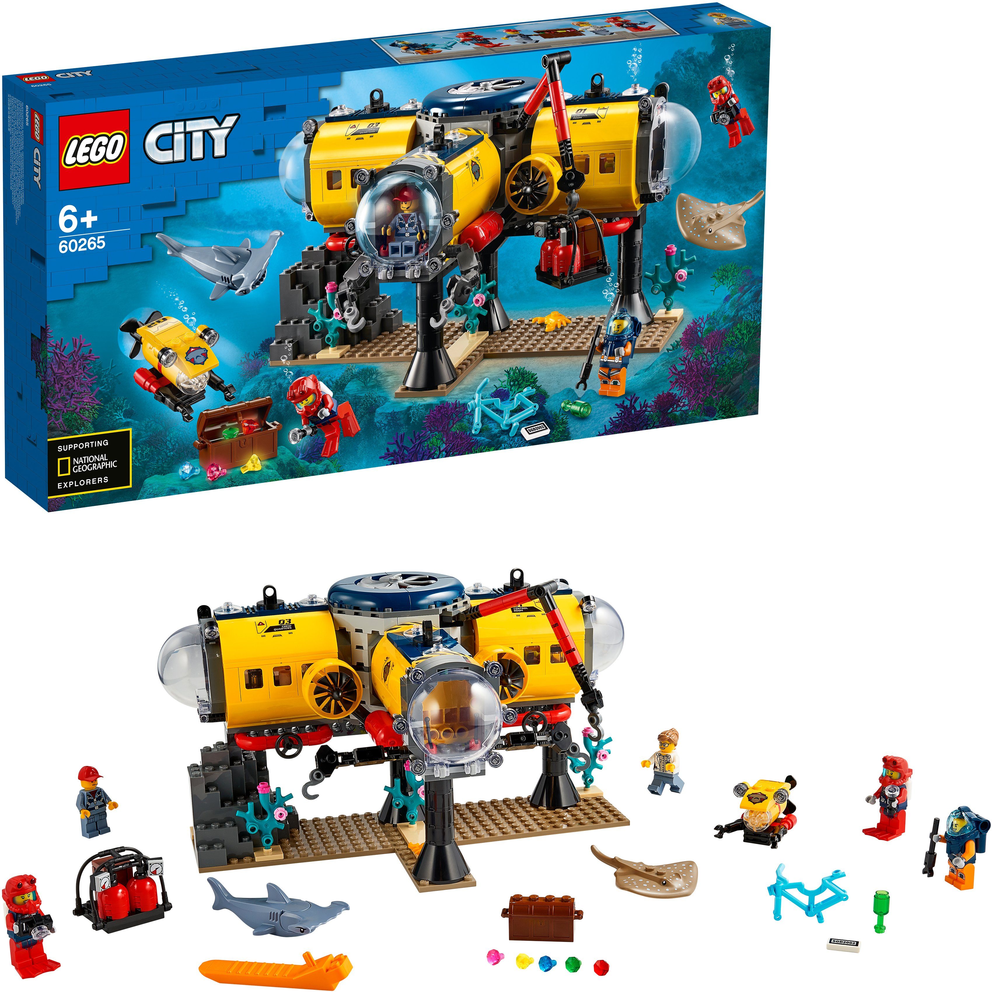 Image of LEGO 60265 Meeresforschungsbasis Spielset, Mehrfarbig