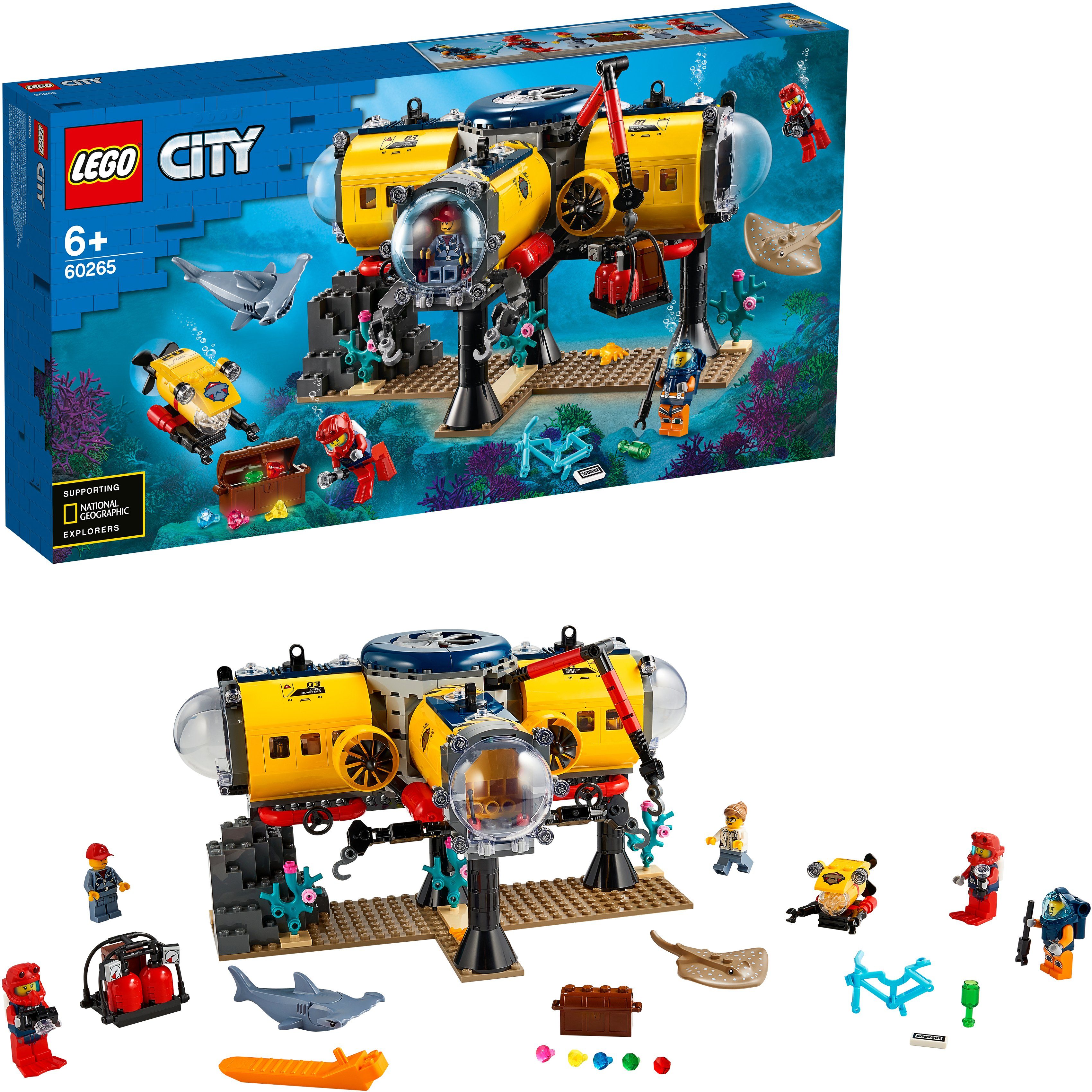 Image of LEGO 60265 Meeresforschungsbasis Spielset, Mehrfarbig