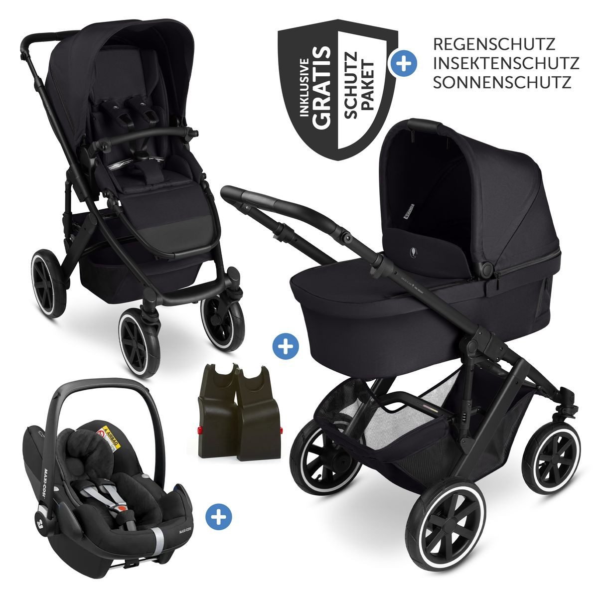 Kombi-Kinderwagen Salsa 5 Air - Pure - Coal
