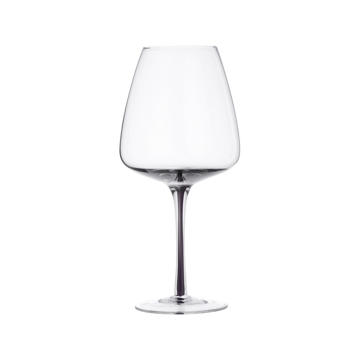 Broste Copenhagen Gläser-Set Rotweinglas SMOKE klar/grau 0,65 l 4er Set, Glas