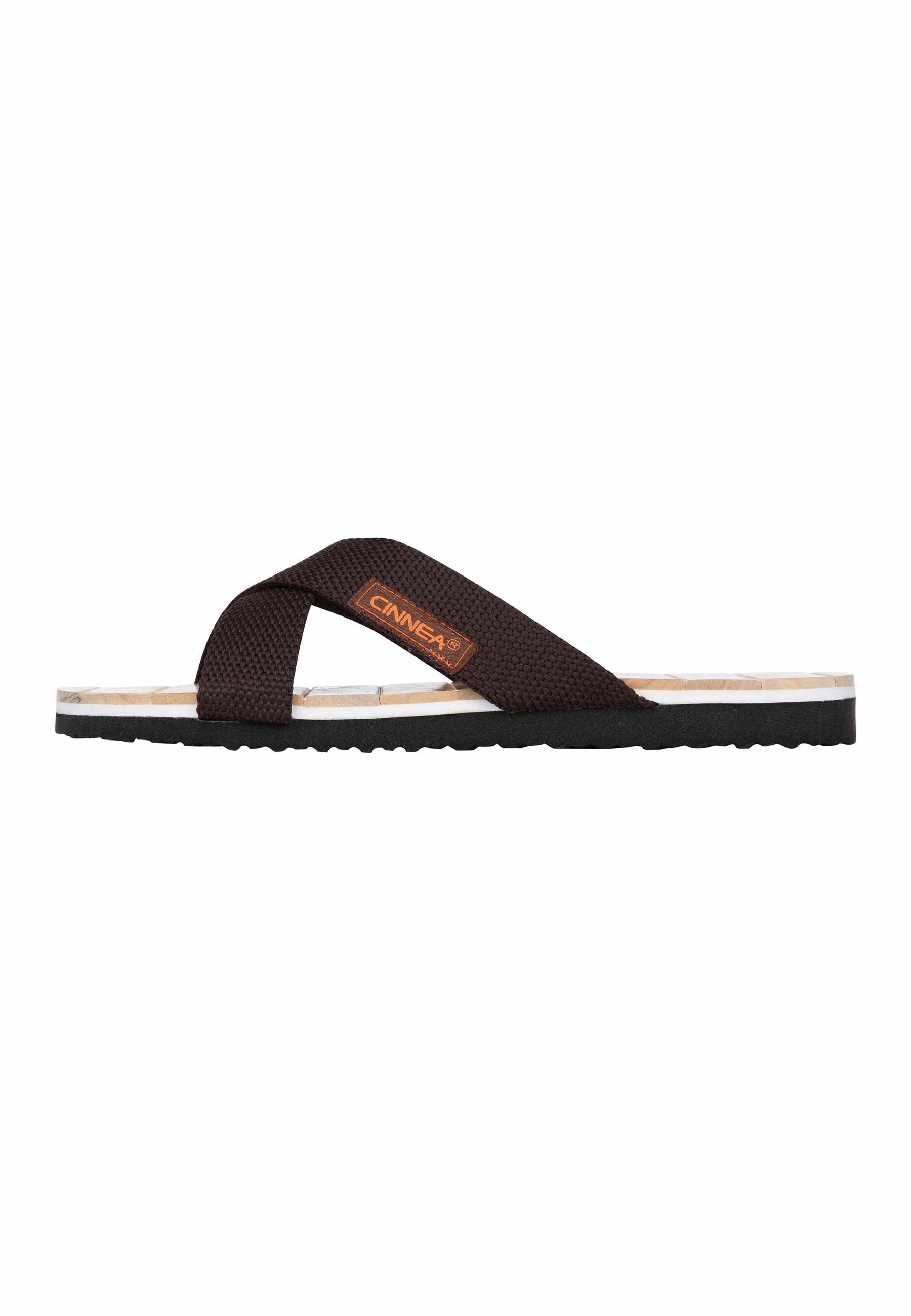 CINNEA SAUNA Badesandale Wellness Sandalen aus Zimtholz für Damen und Herren