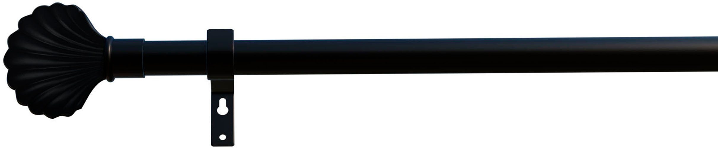 Gardinenstange Volterra, indeko, Ø 16 mm, 1-läufig, Wunschmaßlänge, mit  Bohren, verschraubt, Eisen