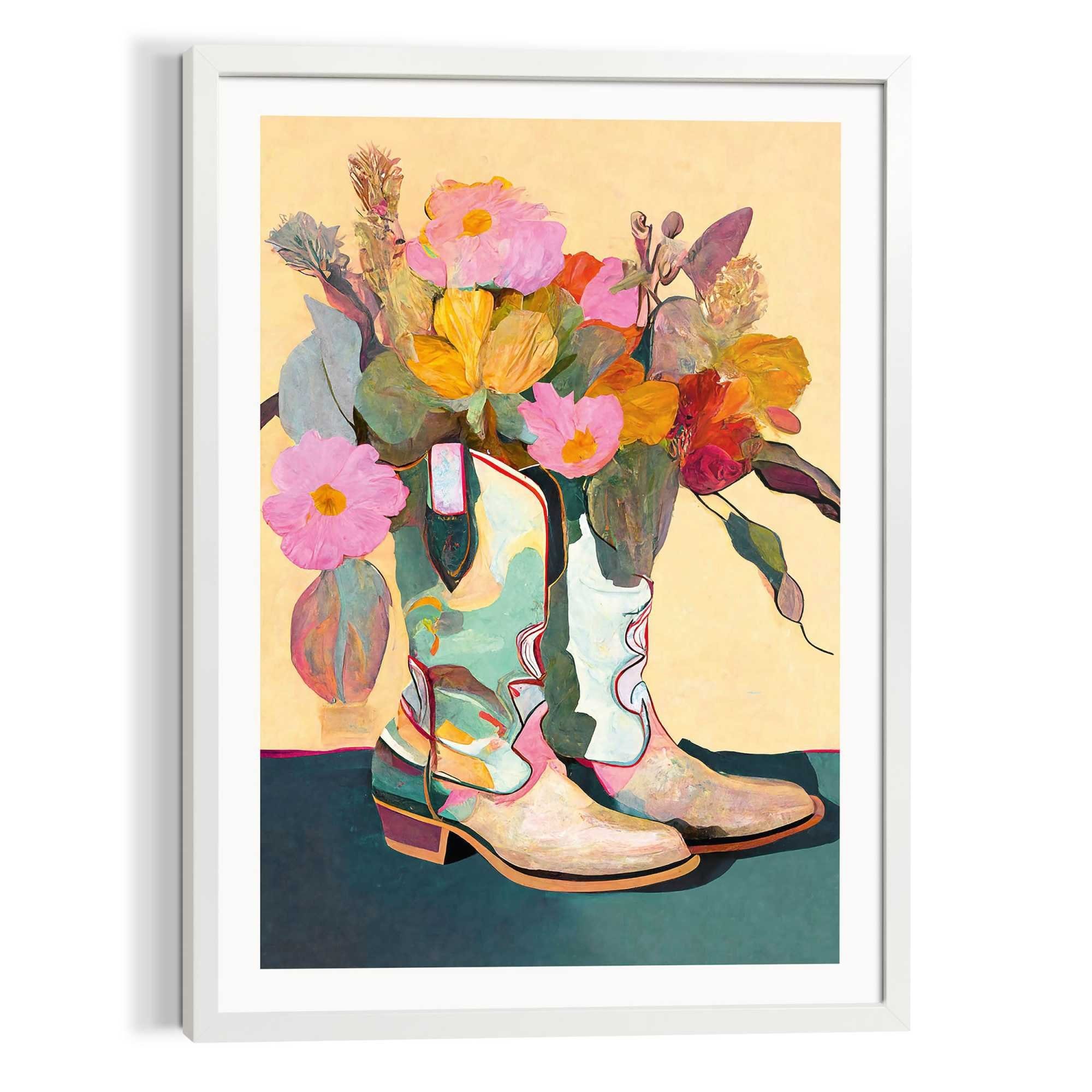 Reinders! Leinwandbild Flower Boots