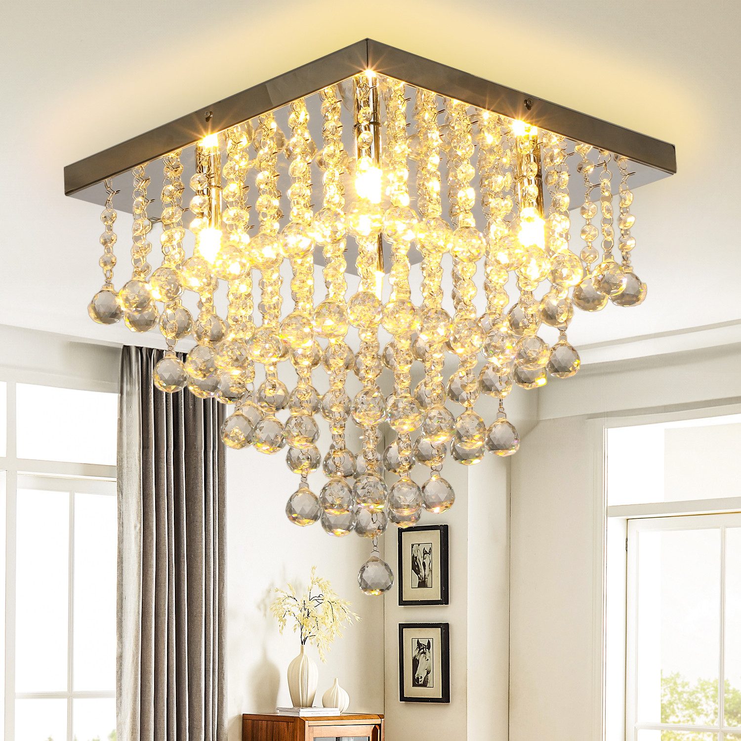 oyajia Deckenleuchte Moderne Kristall Deckenlampen, Luxus günstig online kaufen