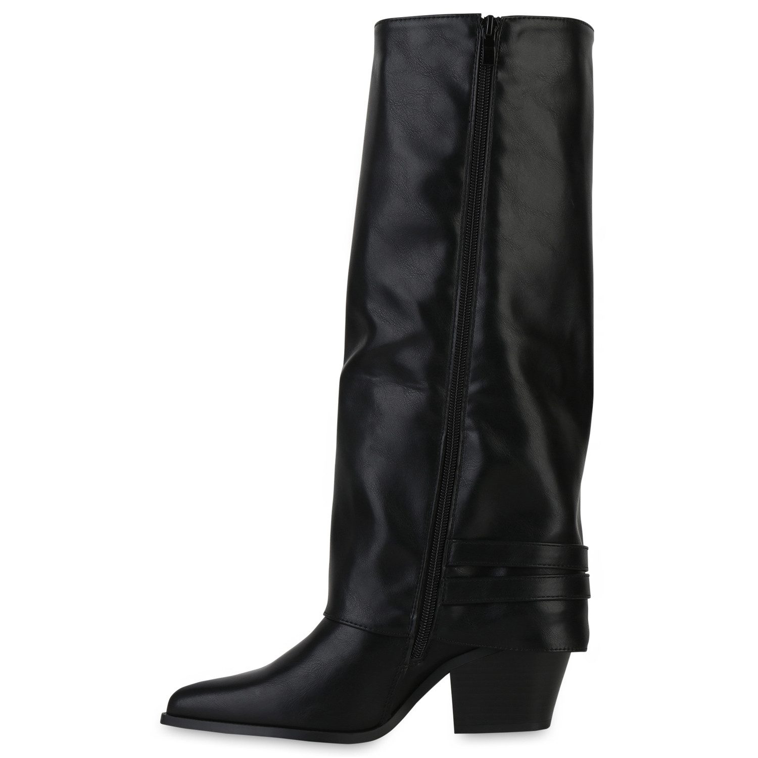 VAN HILL 841790 Cowboystiefel Damen Gefütterte Cowboystiefel Stiefel Spitze günstig online kaufen