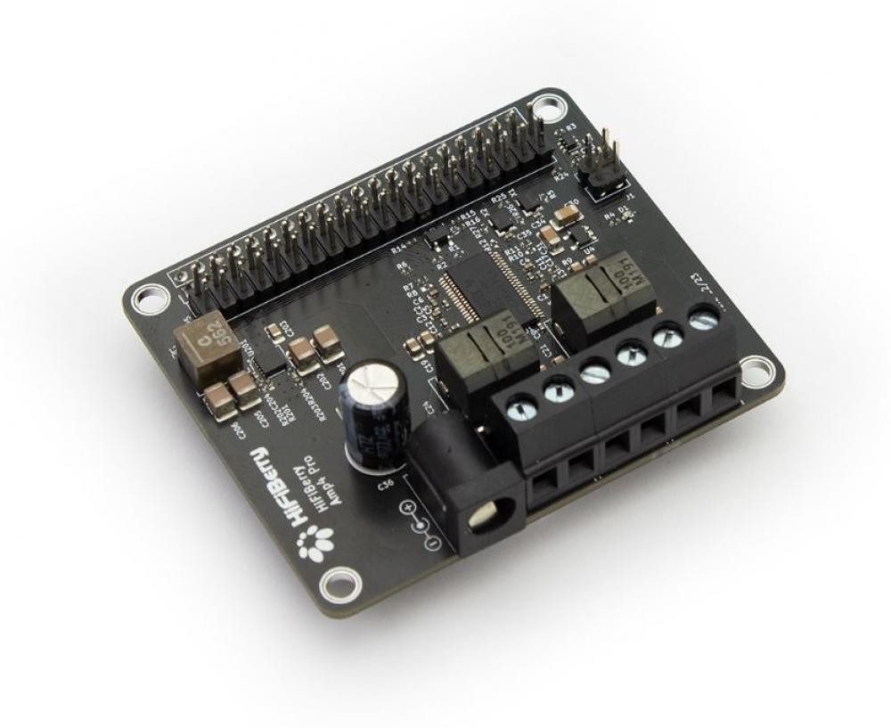 HiFiBerry Audio-Board HiFiBerry Amp4 Pro, Class-D Verstärker, 44.1-192kHz, 4-8 Ohm, für