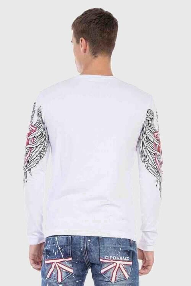 Cipo & Baxx Sweater Sweatshirts (1-tlg) mit trendigen Print
