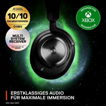 SteelSeries Arctis Nova Pro Wireless X Gaming-Headset (Mikrofon abnehmbar, Noise-Cancelling, Bluetooth, Wireless)