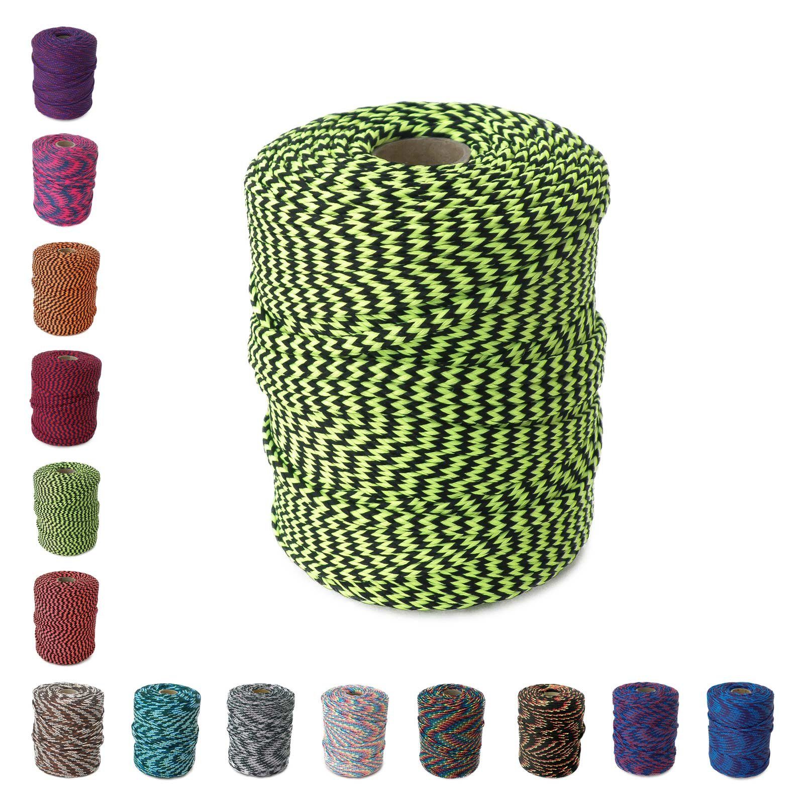 maDDma 100m Polyester-Schnur Kordel 4mm, mehrfarbig, günstig online kaufen