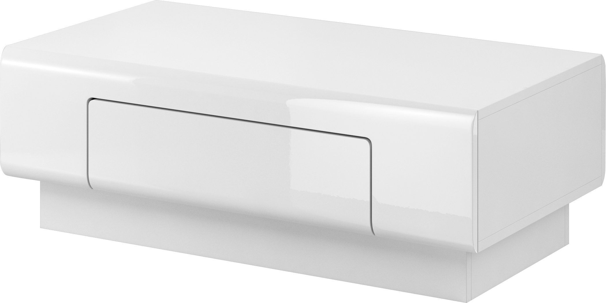 OTTO home Couchtisch Toledo,Breite 110cm eleganter Sofatisch mit Hochglanzelemente, Kaffeetisch mit 1 Schublade, Wohnzimmertisch