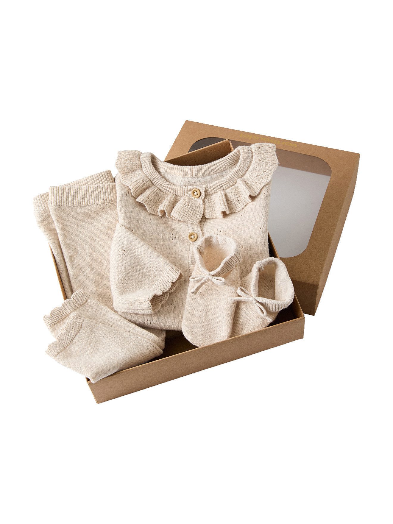 Neugeborenen-Geschenkset Baby Strick-Set