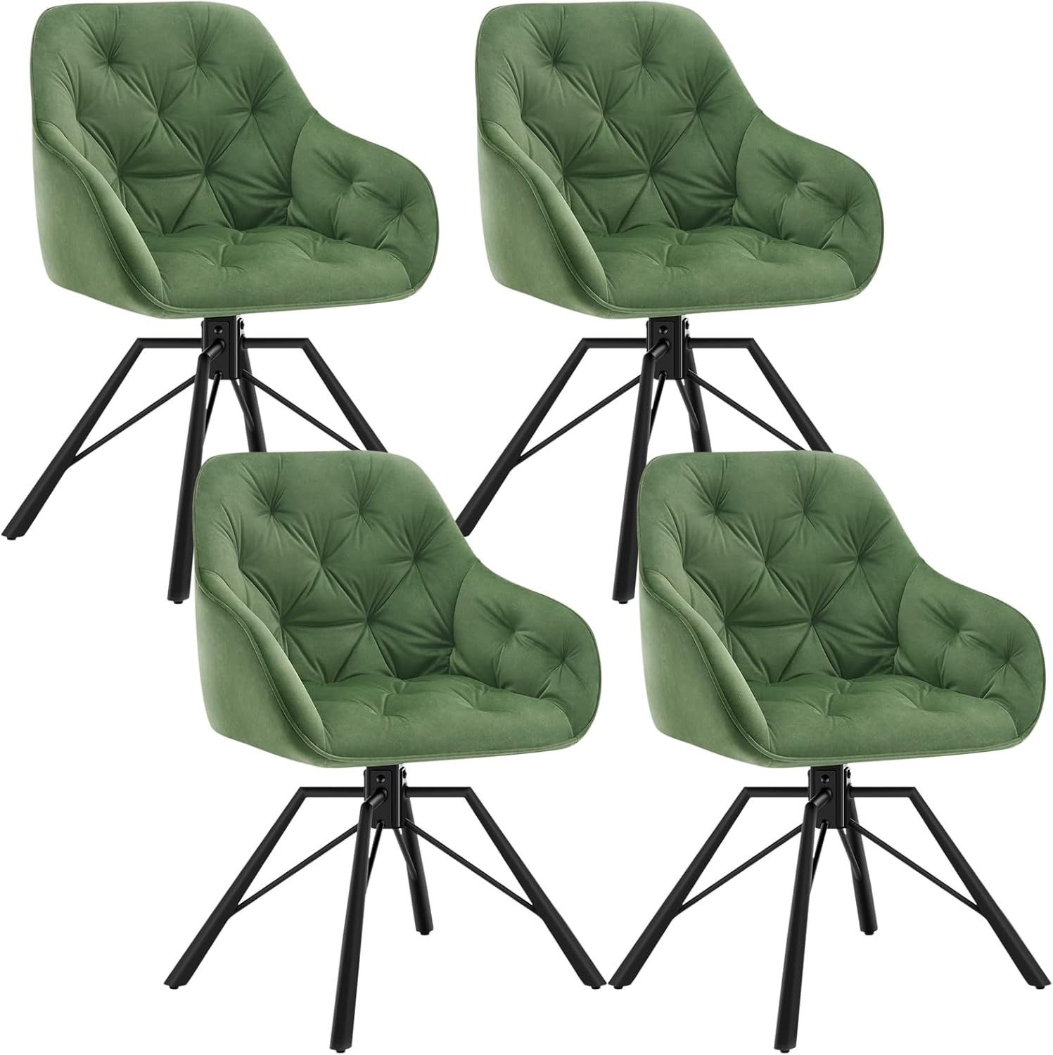 Woltu 4-Fußstuhl (4 St), drehbar, Esszimmerstuhl für Esszimmer Küche Wohnzi günstig online kaufen