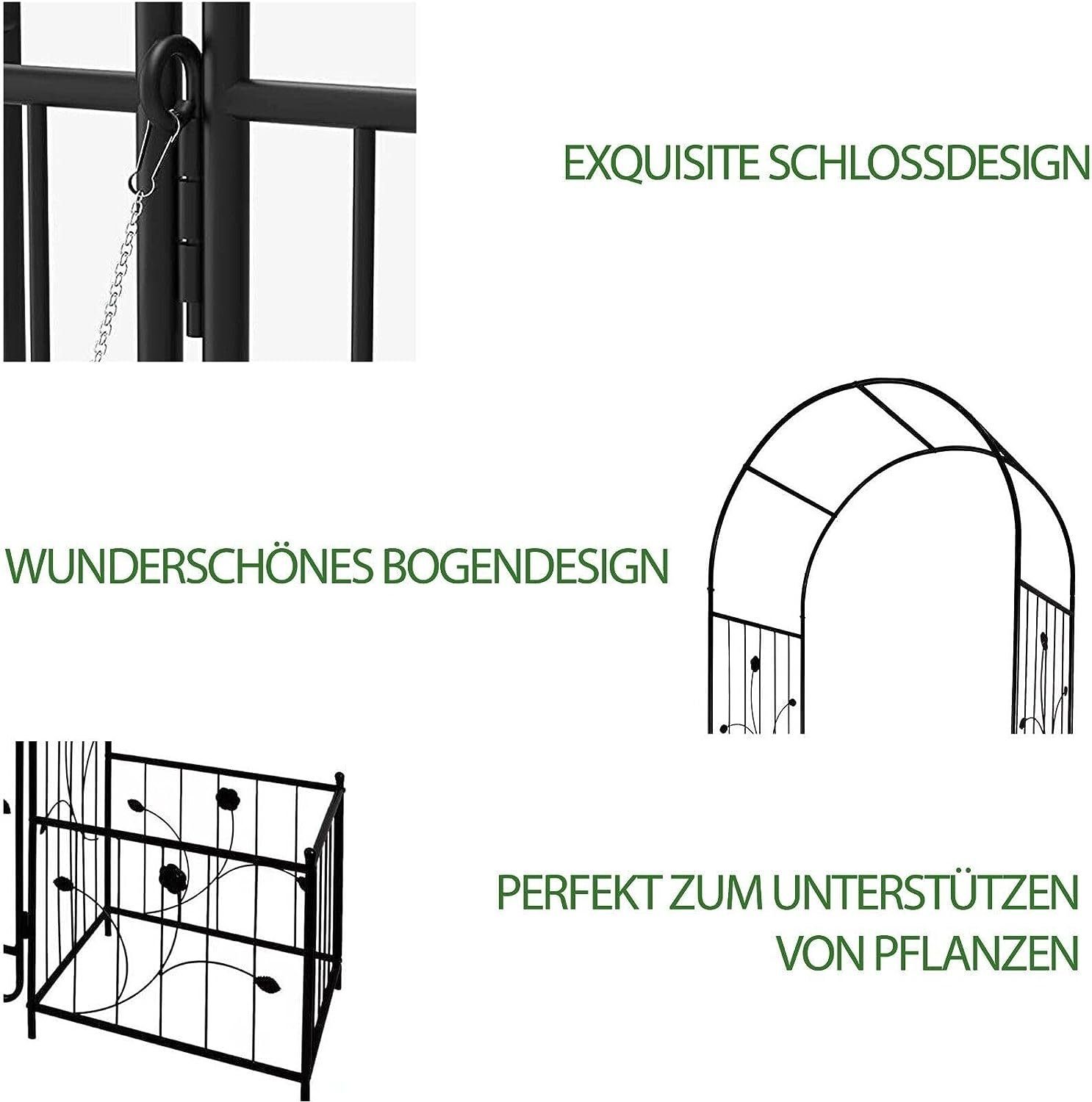 Defactoshop Rosenbogen Rosenbogen Rosensäule Gartenbogen Rankgitter günstig online kaufen
