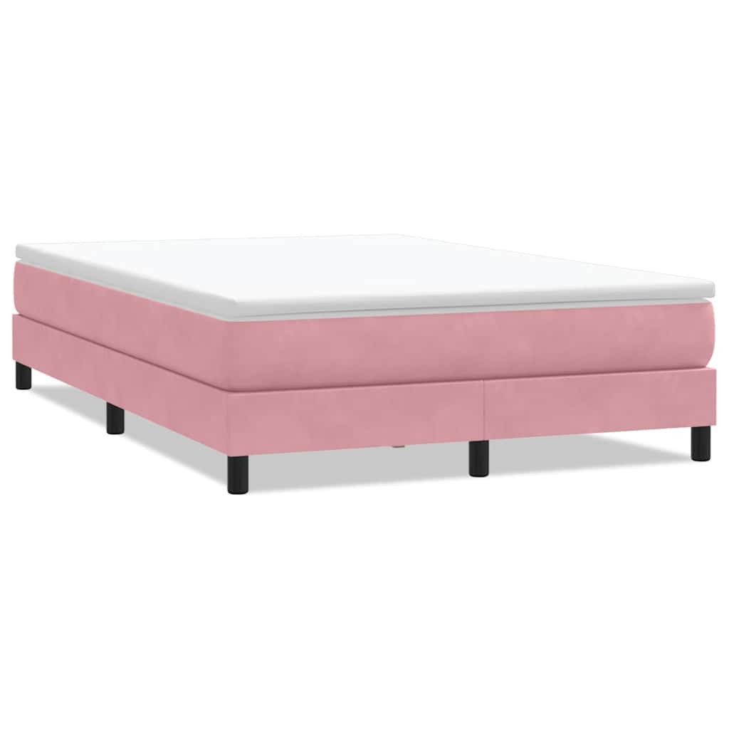 vidaXL Bett Boxspringbett ohne Matratze Rosa günstig online kaufen