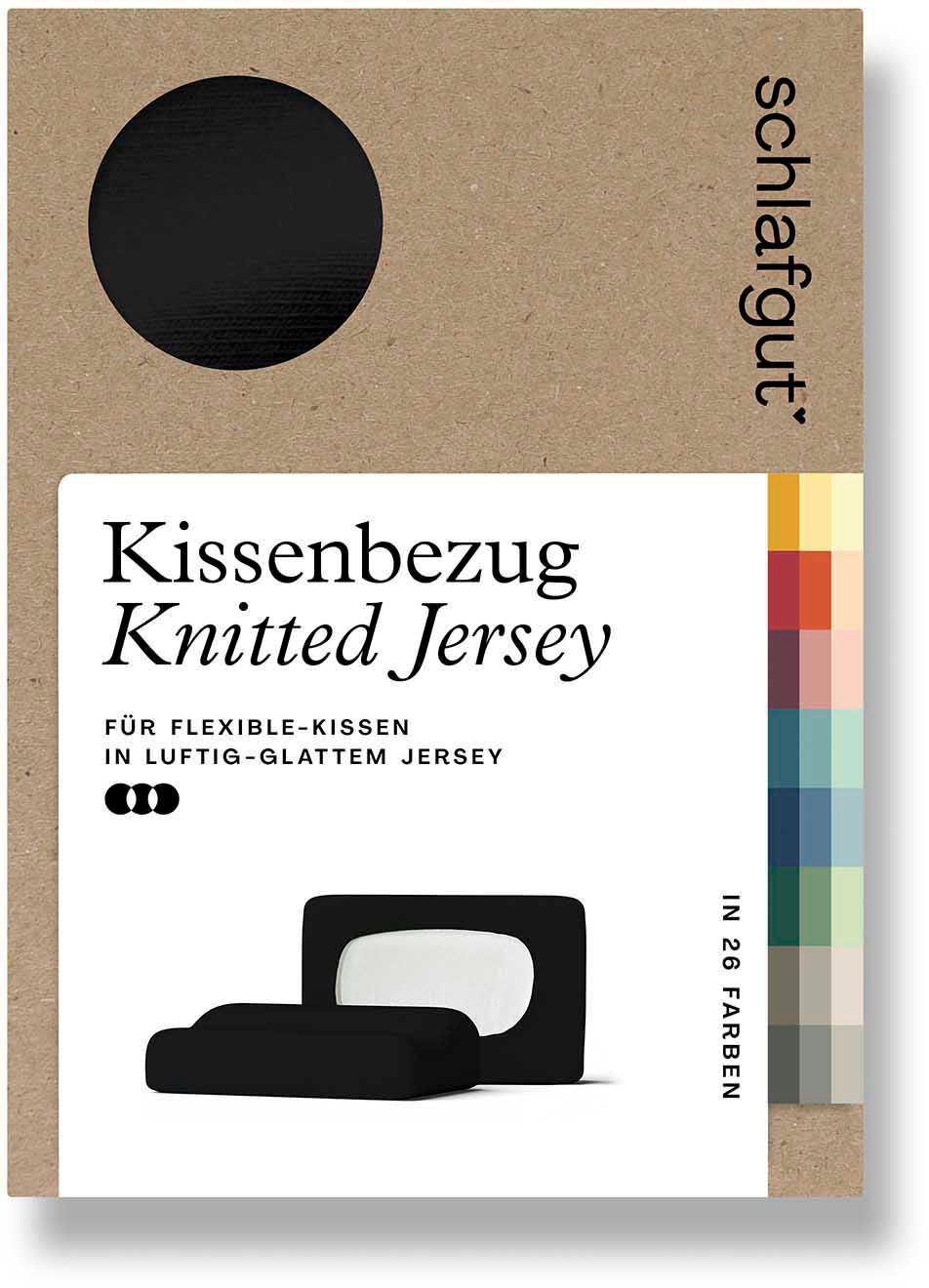 Schlafgut Kissenbezug Pure flexibler Kissenbezug für Nackenstützkissen, (1 Stück), Bio-Baumwolle mit Elasthan, mit Gummizug, bügelfrei
