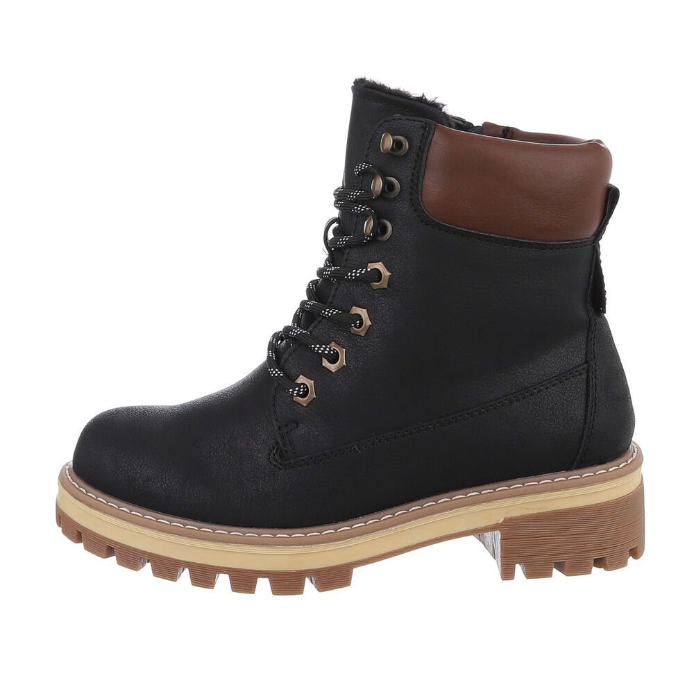 Ital-Design Damen Schnürschuhe Freizeit Schnürstiefelette (84556957) günstig online kaufen