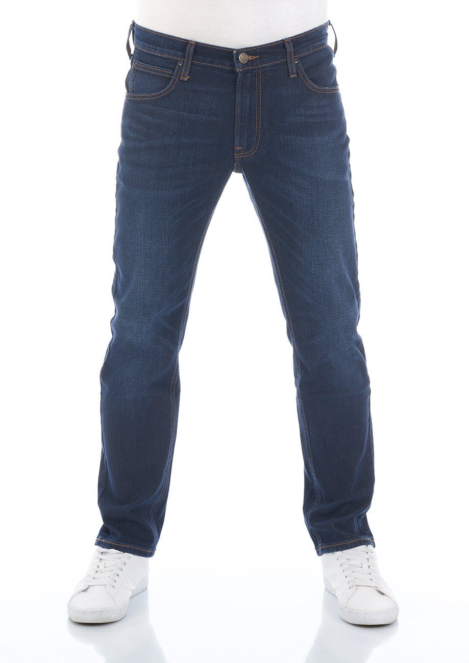 Stretch mit Daren Straight-Jeans Fly Jeanshose (LSS3SGJW3) Lee® Dark Denim Herren Fit Regular Hose Zip