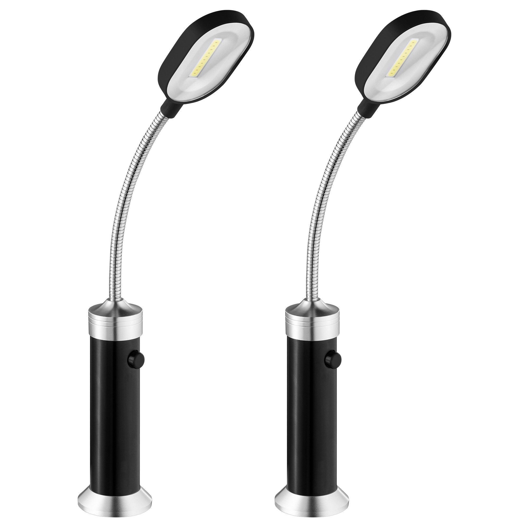 Navaris Grilllampe 2x magnetische LED Grilllampe für 360° Ausleuchtung | Grilllampen