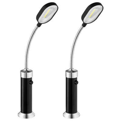 Navaris Grilllampe 2x magnetische LED Grilllampe für 360° Ausleuchtung