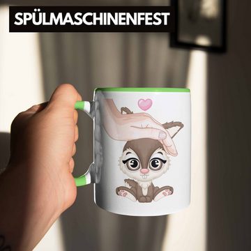 Trendation Tasse Hasen Tasse Geschenk Hasen-Besitzer Kaninchen Kinder Süße Grafik