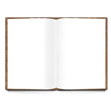 Logbuch-Verlag Notizbuch 3 Notizbücher DIN A4 Blanko + liniert Metallecken