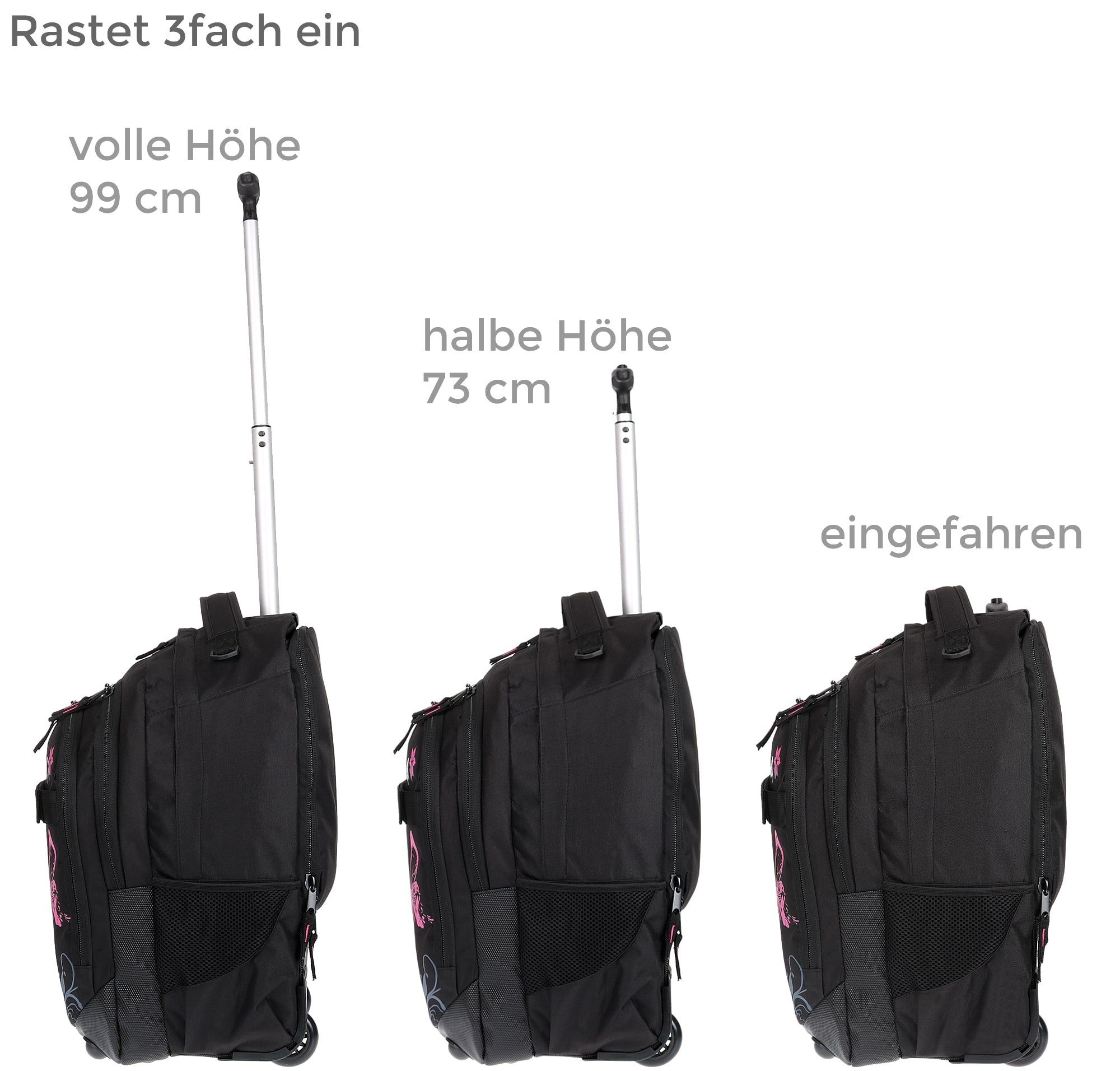 ELEPHANT Schulrucksack Trolley Hero Signature Schultrolley, Rucksacktrolley Daypack Trolly