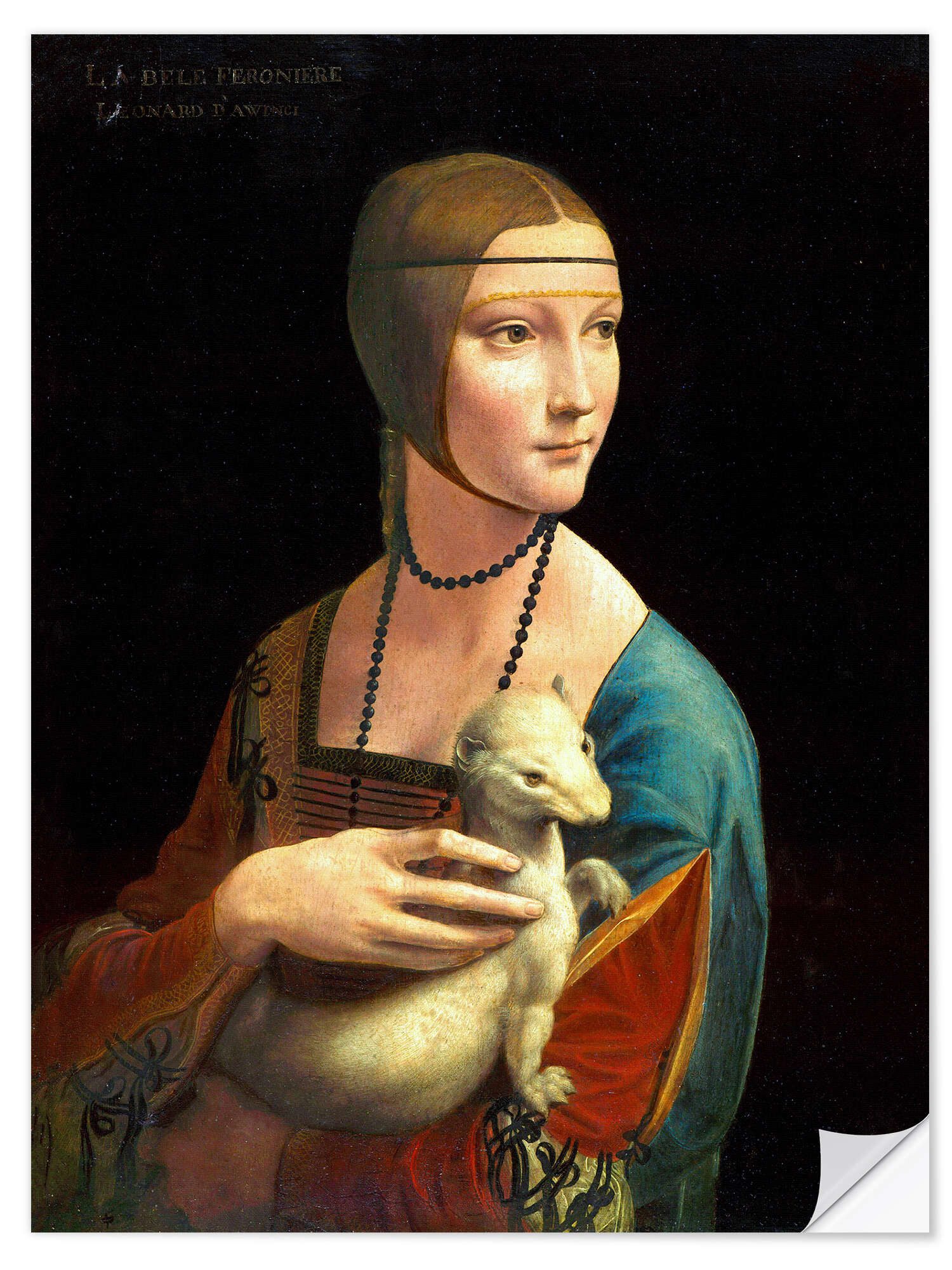 Posterlounge Poster Leonardo da Vinci, Dame günstig online kaufen