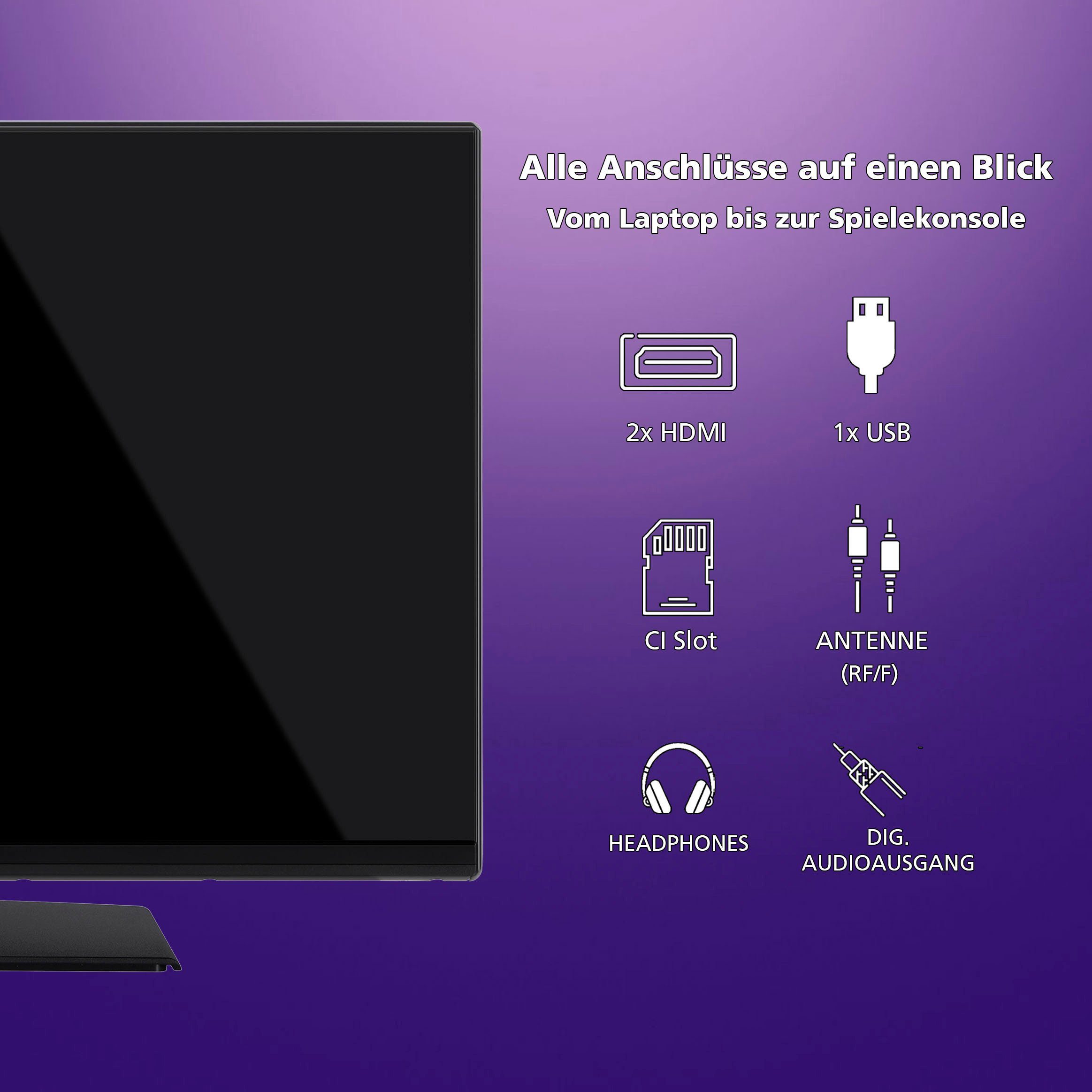 JVC LT-32VH4455 LED-Fernseher (80 cm/32 ...