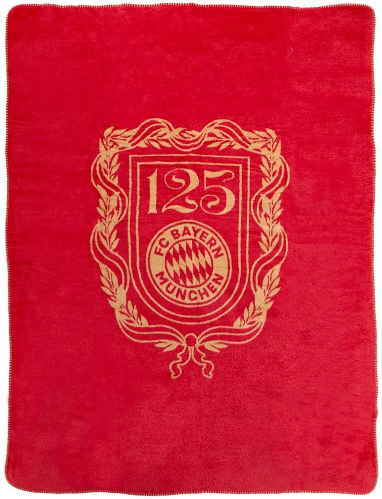 Wohndecke Fleecedecke 125 Jahre, FC Bayern München