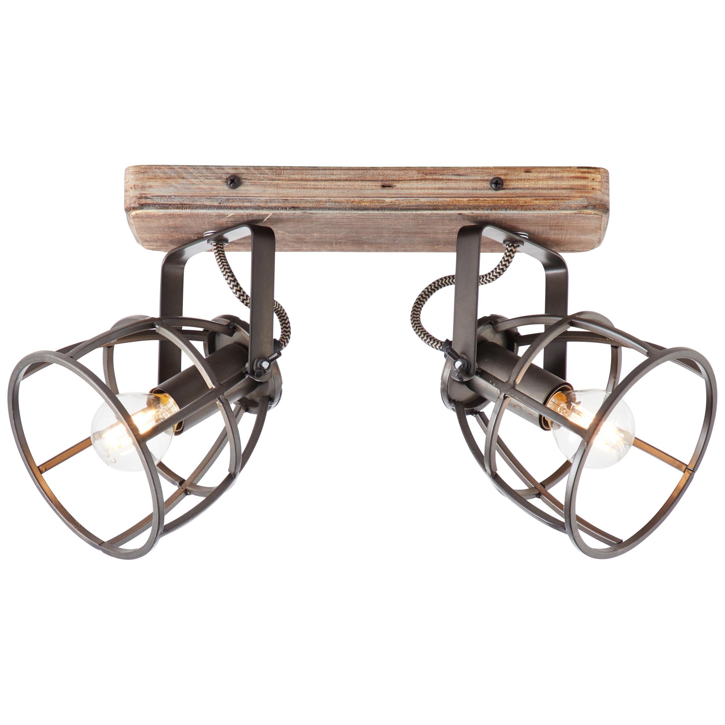 Brilliant Deckenstrahler Matrix, ohne Leuchtmittel, Spotbalken 2flg. schwarz stahl