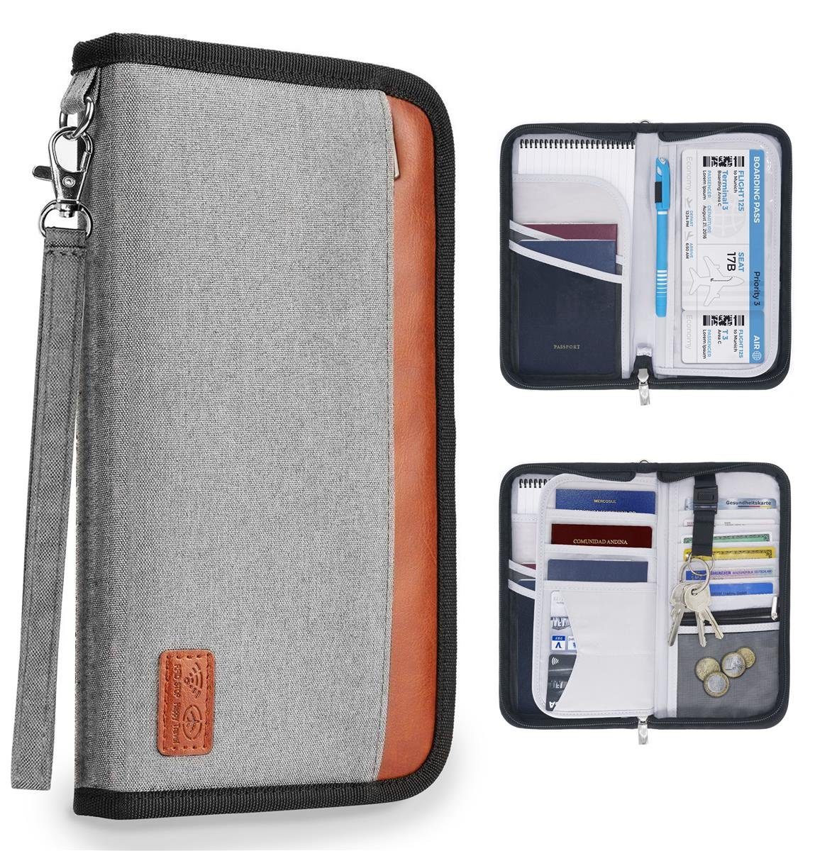 Reisepasshülle Kingdom Of Asgard - Wikinger Design Leder Etui