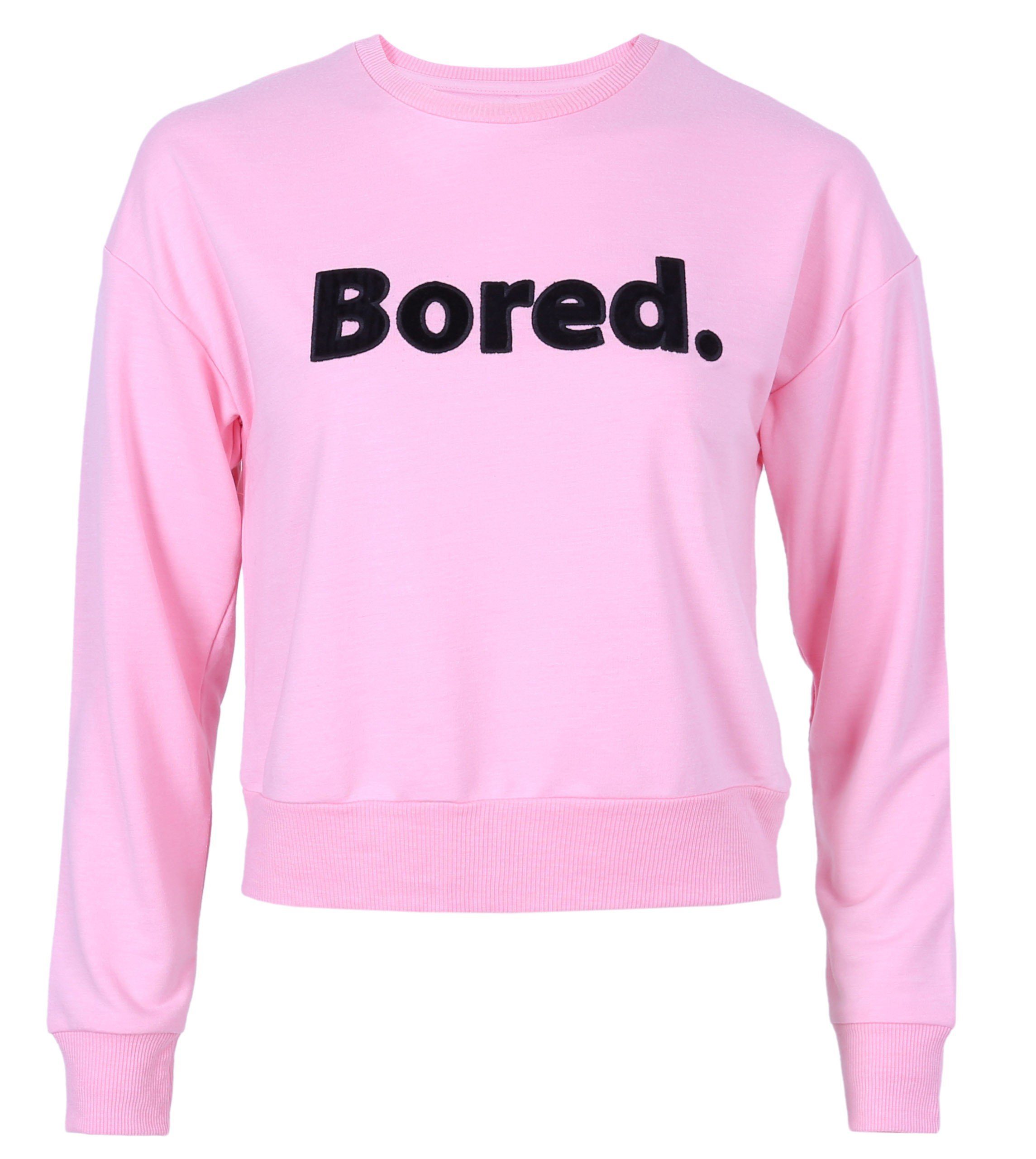 Sweatshirt Puderpinkes Sweatshirt Bored M