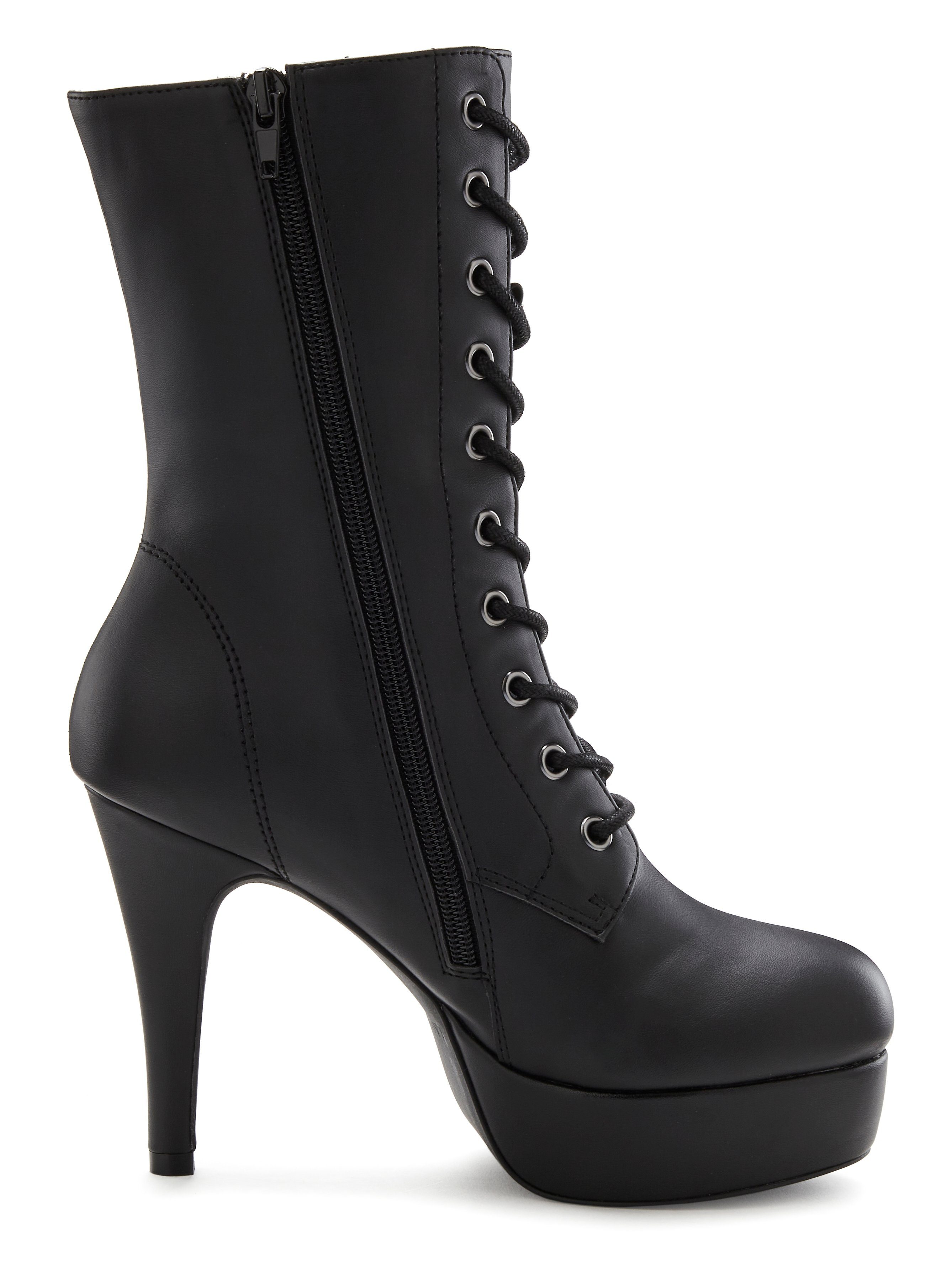 LASCANA Belle Affaire Stiefel Schnürstiefelette, High-Heel-Boots mit Plateauabsatz – Bild 3 von 5