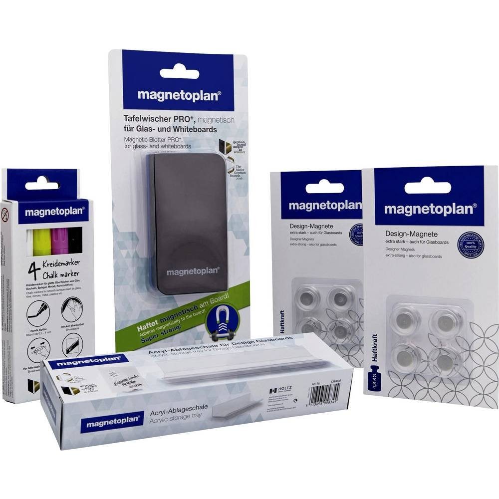 magnetoplan® Magnettafel Zubehör-Set für Glasboards 1346050