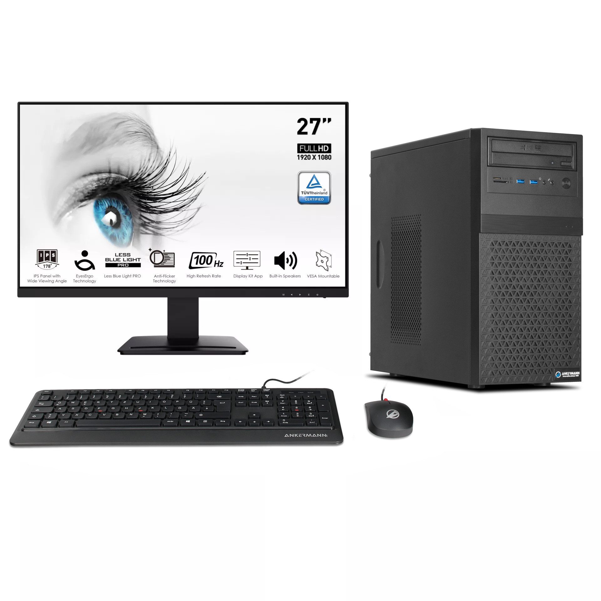 Business Office Work Komplett Set PC-Set