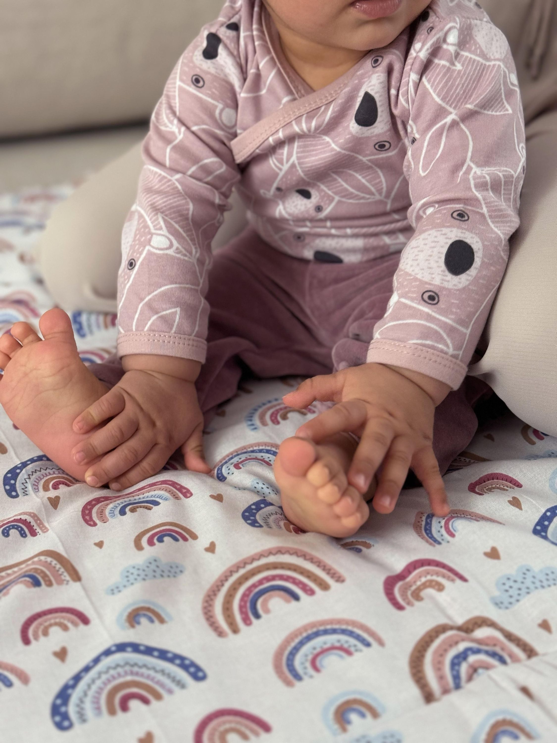 TupTam Sweathose TupTam Baby Mädchen Nicki Hose Jogginghose 3er Pack – Bild 3 von 5