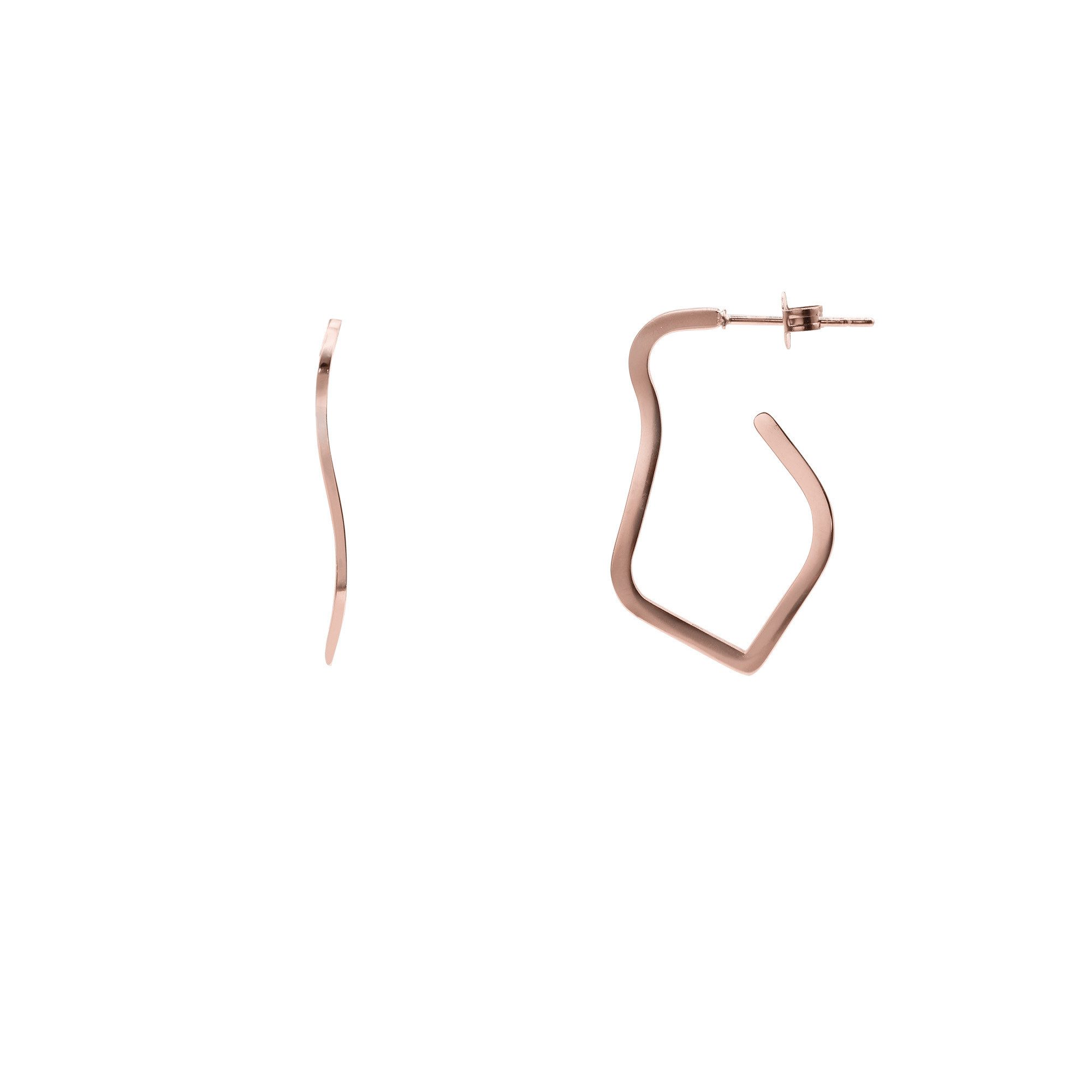 Paar Ohrstecker Avelina rose goldfarben