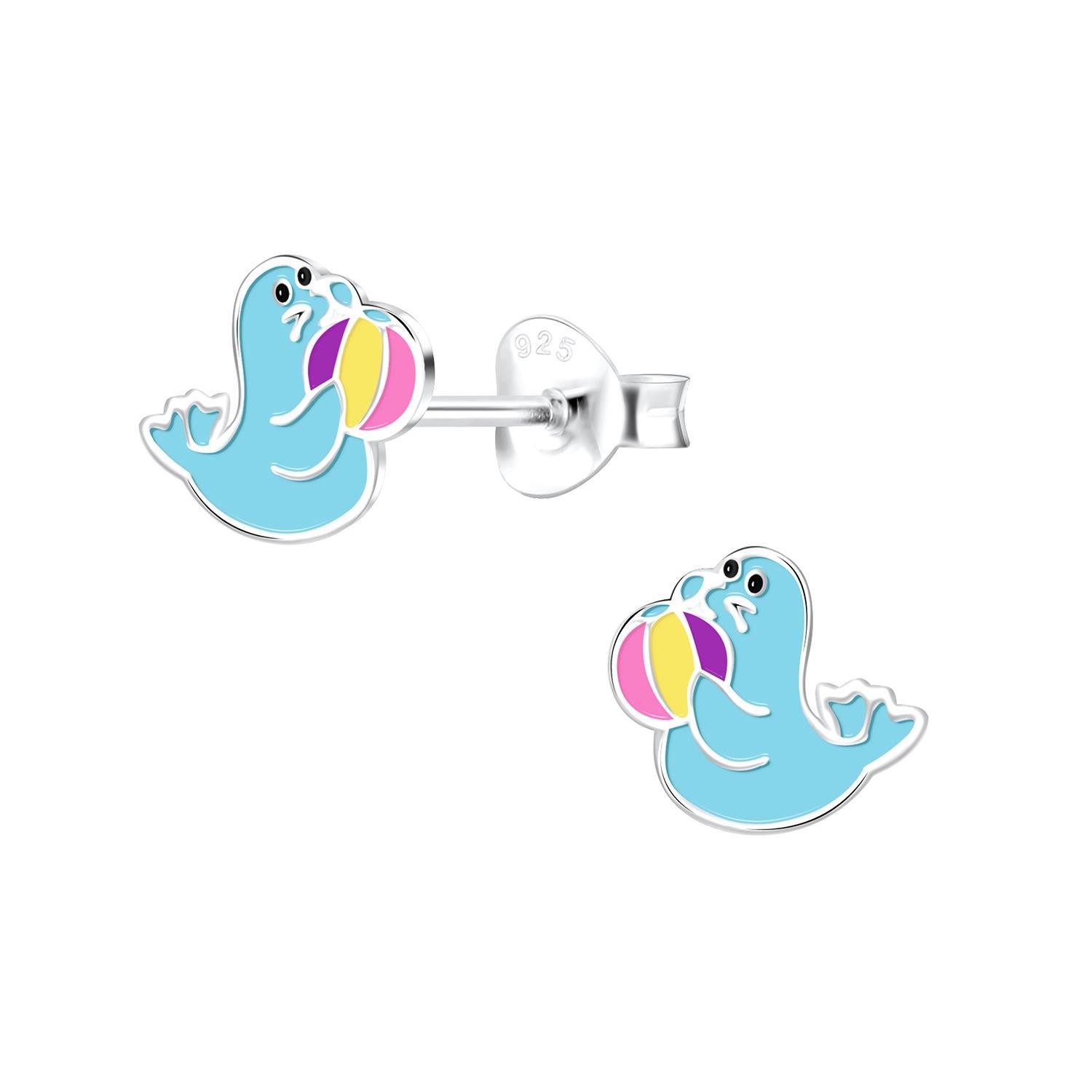 Ohrring-Set Seelöwen Kinder Ohrringe 925 Silber
