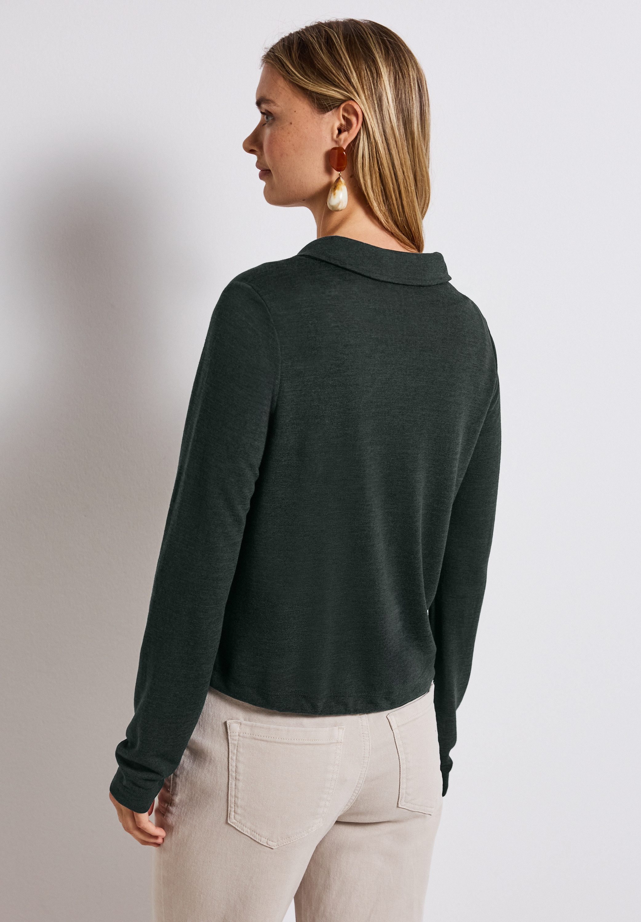 STREET ONE Strickjacke mit Hemdkragen und günstig online kaufen