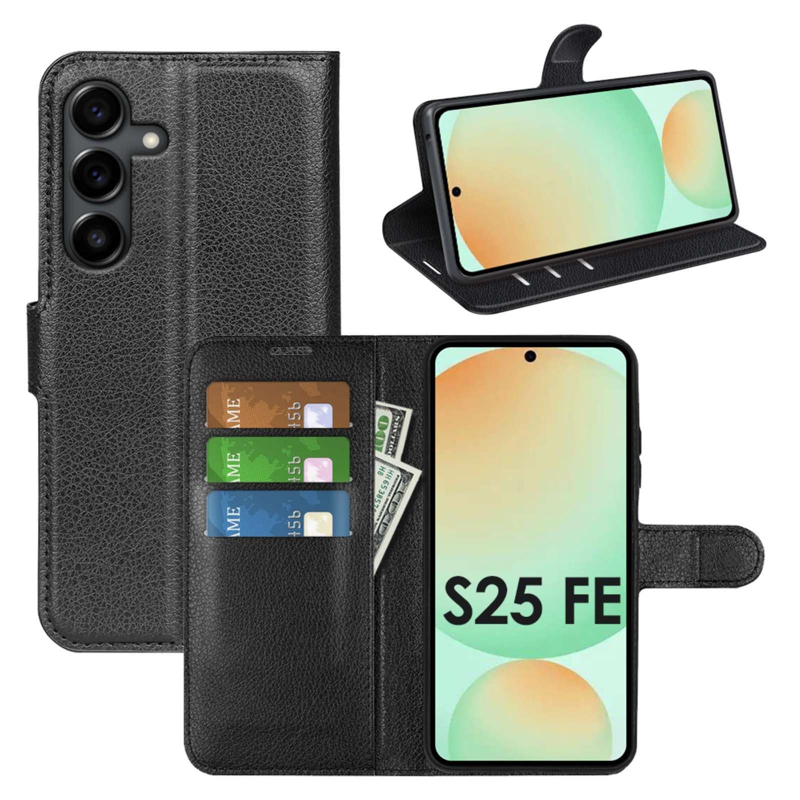 betterfon Handyhülle für Samsung Galaxy Klapphülle mit Kartenfächern Magnetverschluss, Praktisch: Kartenfächer & Standfunktion integriert