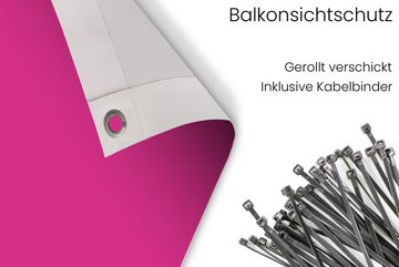 MuchoWow Balkonsichtschutz Fuchsia - Neon - Farben (1-St) Balkonbanner, Sichtschutz für den Balkon, Robustes und wetterfest