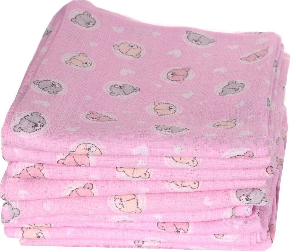 Spucktuch 10 Stück Tücher Baby Mullwindeln Babywindeln Mulltücher Stoffwindeln