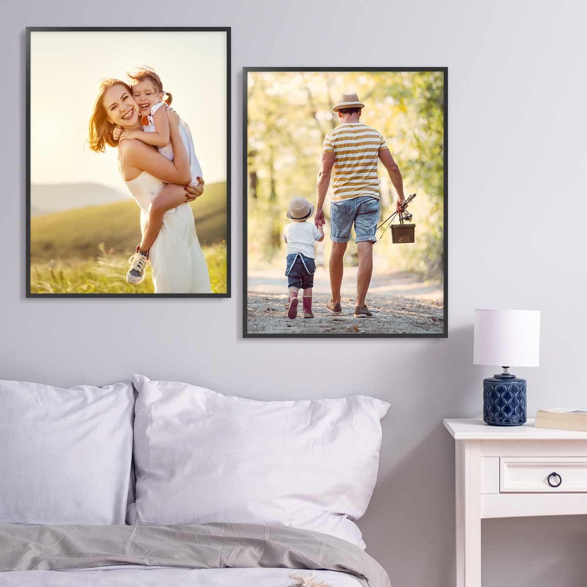 PHOTOLINI Bilderrahmen 2er Set Massivholz-Rahmen Modern günstig online kaufen