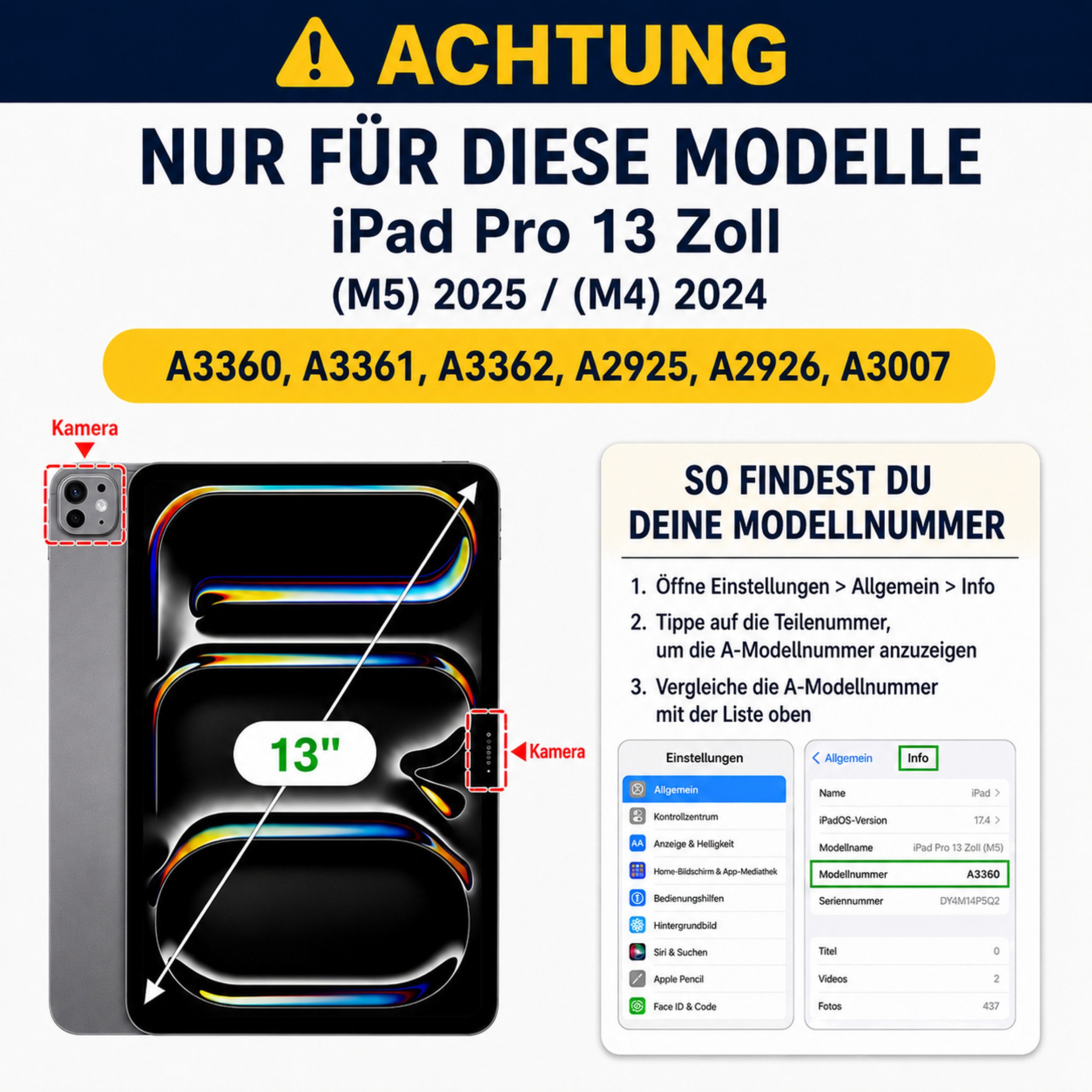 PlugUp Tablet-Hülle iPad Pro 13 Zoll (M4/M5) 2024/2025 mit Stifthalter - Mit Stifthalter 13 Zoll, iPad Pro Hülle mit Stifthalter, dünn & transparente Rückseite – Bild 2 von 5
